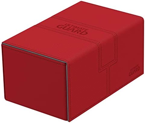 Ultimate Guard Deck Case Twin Flip N Tray 160+ Standard Xenoskin Red | Yard's Games Ltd