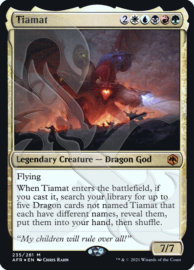 Tiamat (Ampersand Promo) [Dungeons & Dragons: Adventures in the Forgotten Realms Promos] | Yard's Games Ltd