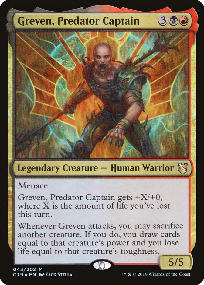 Greven, Predator Captain [Commander 2019] | Yard's Games Ltd