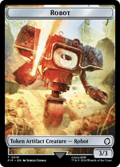 Robot // Food (0014) Double-Sided Token [Fallout Tokens] | Yard's Games Ltd