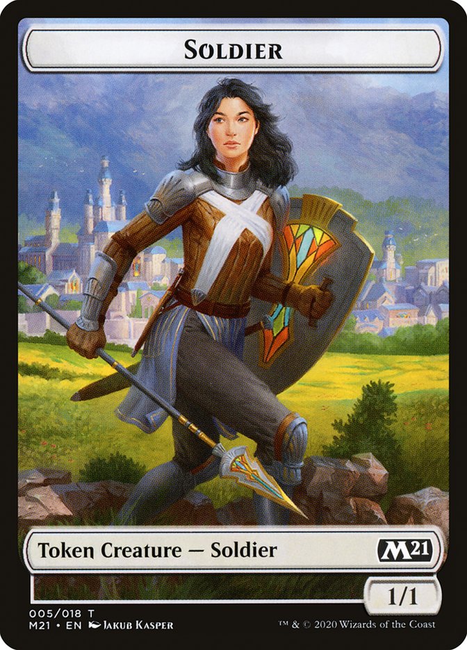 Knight // Soldier Double-Sided Token [Core Set 2021 Tokens] | Yard's Games Ltd