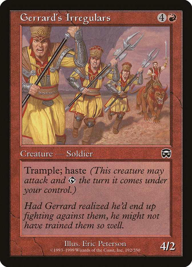 Gerrard's Irregulars [Mercadian Masques] | Yard's Games Ltd