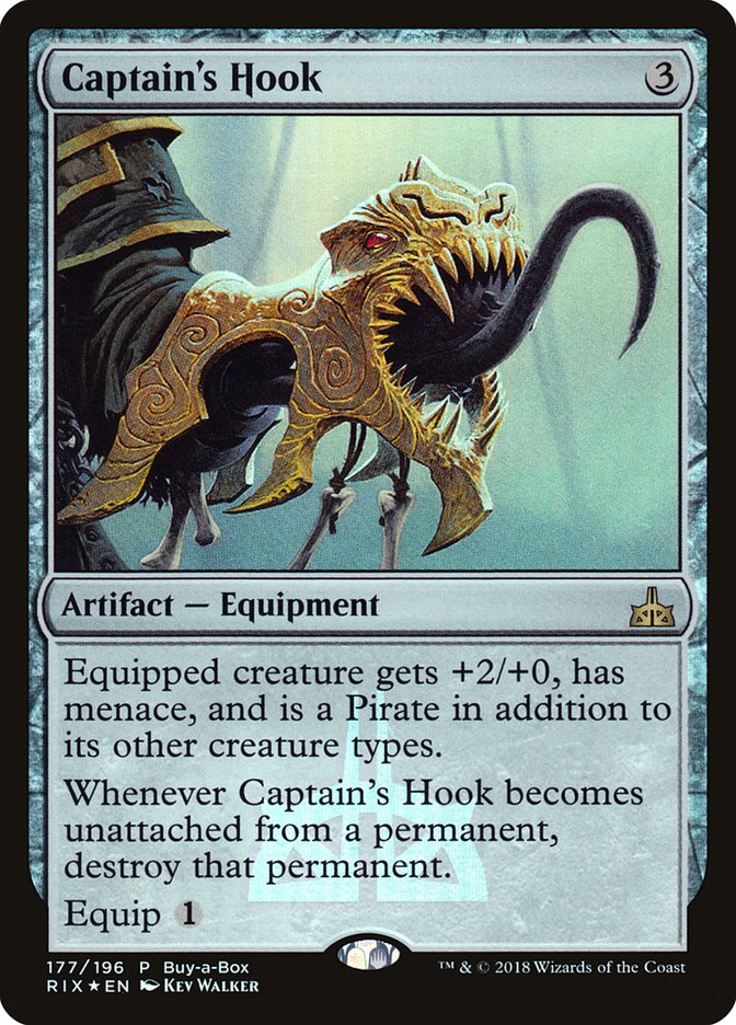 Captain's Hook (Buy-A-Box) [Rivals of Ixalan Promos] | Yard's Games Ltd