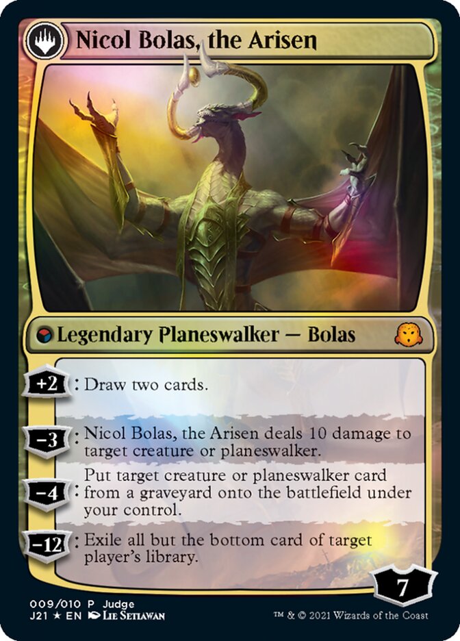 Nicol Bolas, the Ravager // Nicol Bolas, the Arisen [Judge Gift Cards 2021] | Yard's Games Ltd