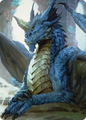 Young Blue Dragon Art Card [Commander Legends: Battle for Baldur's Gate Art Series] | Yard's Games Ltd