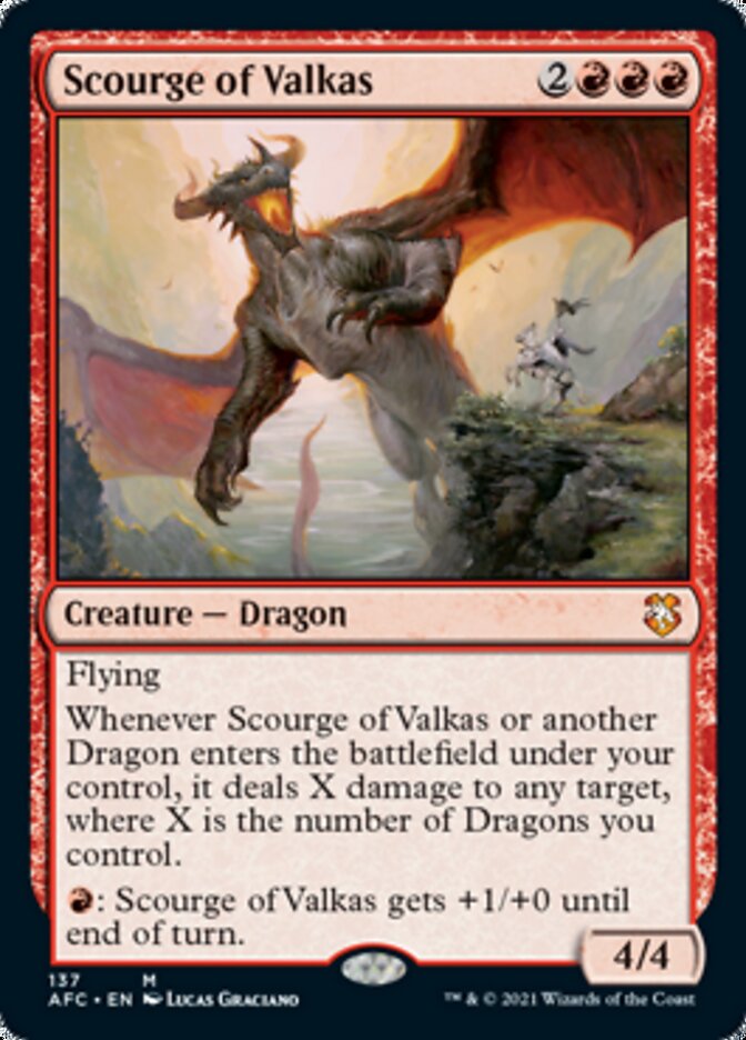 Scourge of Valkas [Dungeons & Dragons: Adventures in the Forgotten Realms Commander] | Yard's Games Ltd