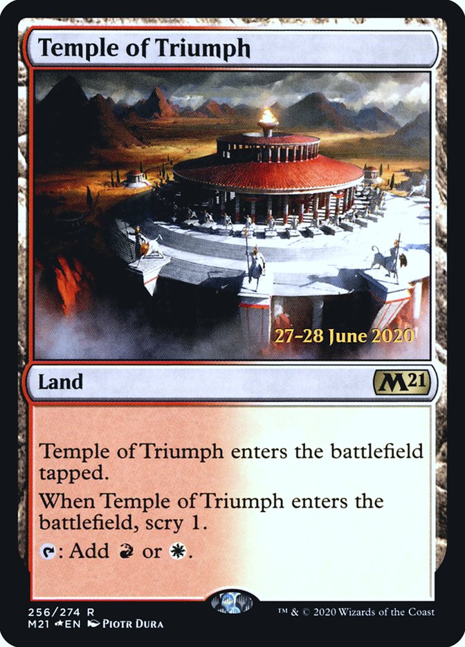 Temple of Triumph [Core Set 2021 Prerelease Promos] | Yard's Games Ltd