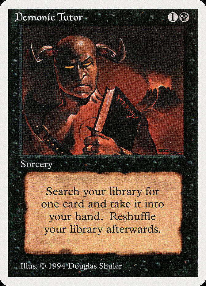 Demonic Tutor [Summer Magic / Edgar] | Yard's Games Ltd