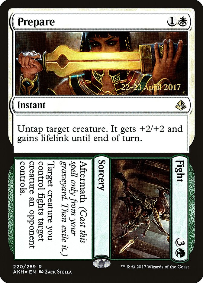 Prepare // Fight [Amonkhet Prerelease Promos] | Yard's Games Ltd