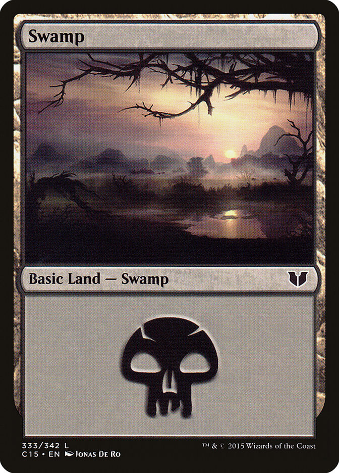 Swamp (333) [Commander 2015] | Yard's Games Ltd