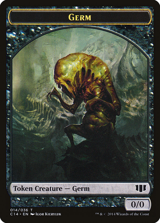 Germ // Zombie (016/036) Double-Sided Token [Commander 2014 Tokens] | Yard's Games Ltd