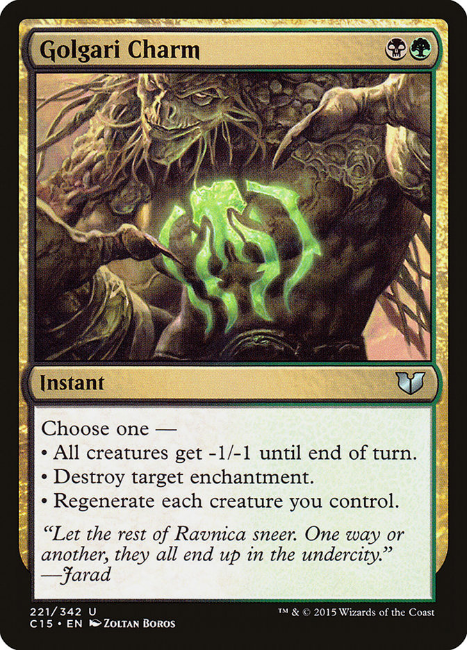 Golgari Charm [Commander 2015] | Yard's Games Ltd