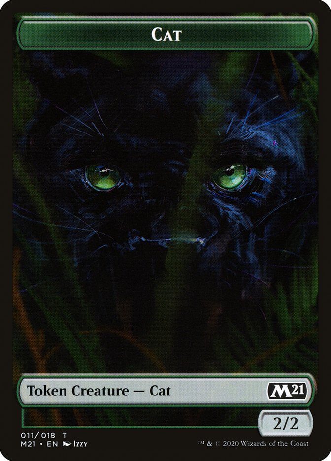 Bird // Cat (011) Double-Sided Token [Core Set 2021 Tokens] | Yard's Games Ltd