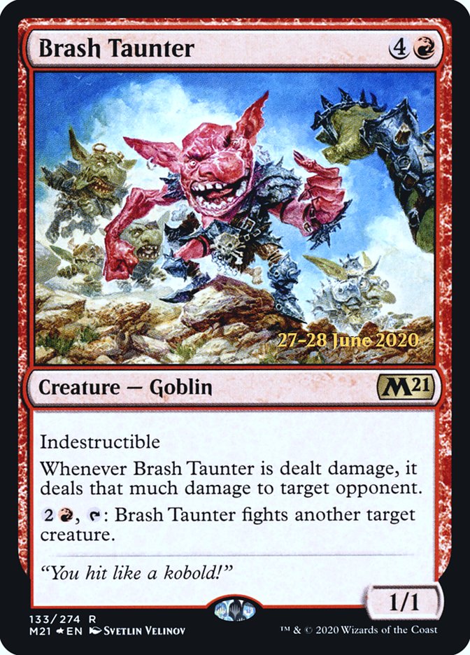 Brash Taunter [Core Set 2021 Prerelease Promos] | Yard's Games Ltd