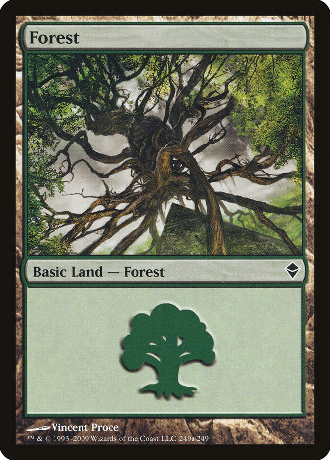 Forest (249a) [Zendikar] | Yard's Games Ltd