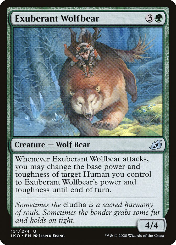 Exuberant Wolfbear [Ikoria: Lair of Behemoths] | Yard's Games Ltd