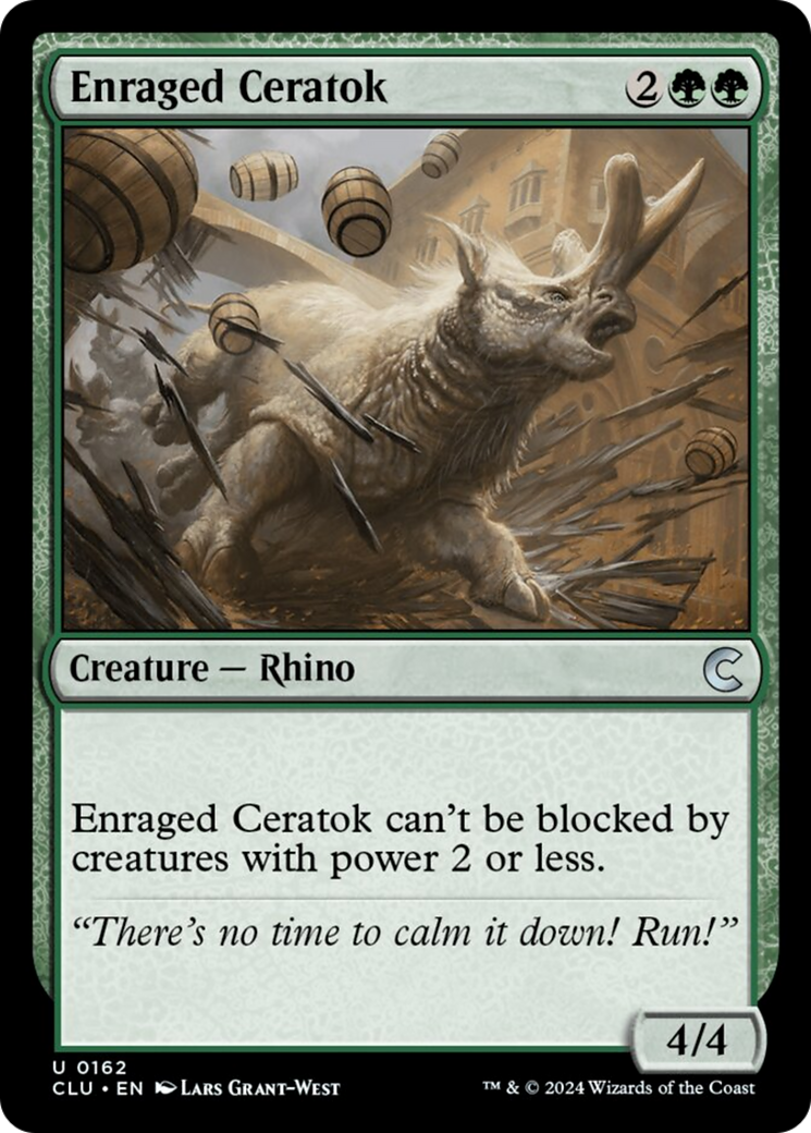 Enraged Ceratok [Ravnica: Clue Edition] | Yard's Games Ltd