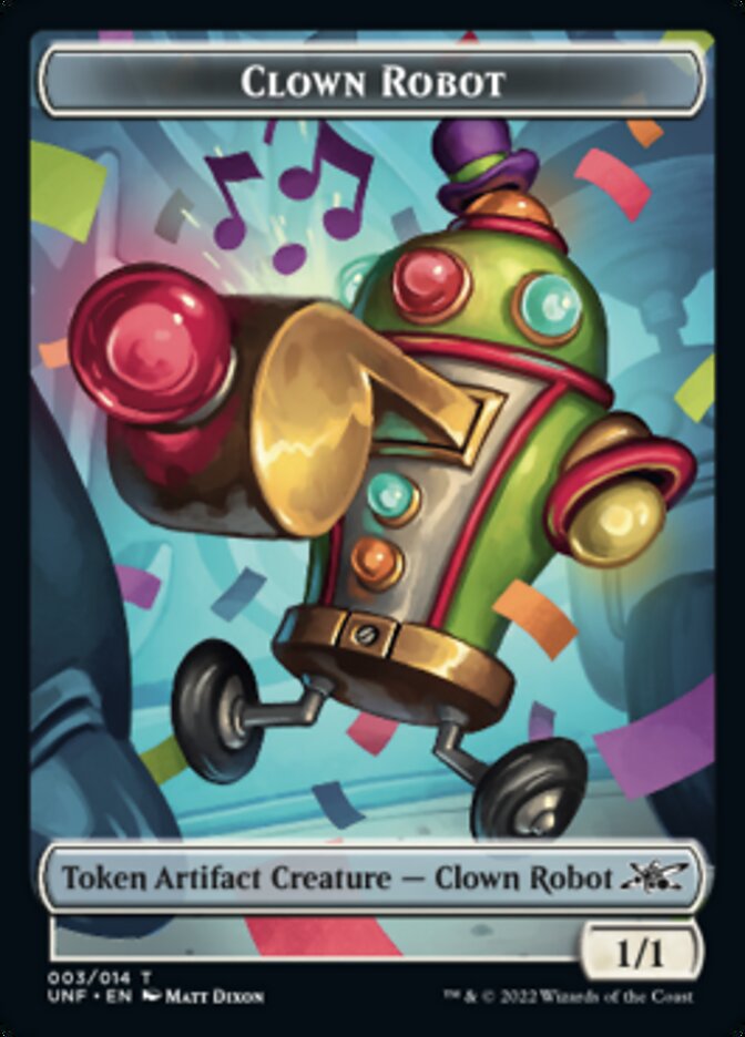Clown Robot (003) Token [Unfinity Tokens] | Yard's Games Ltd