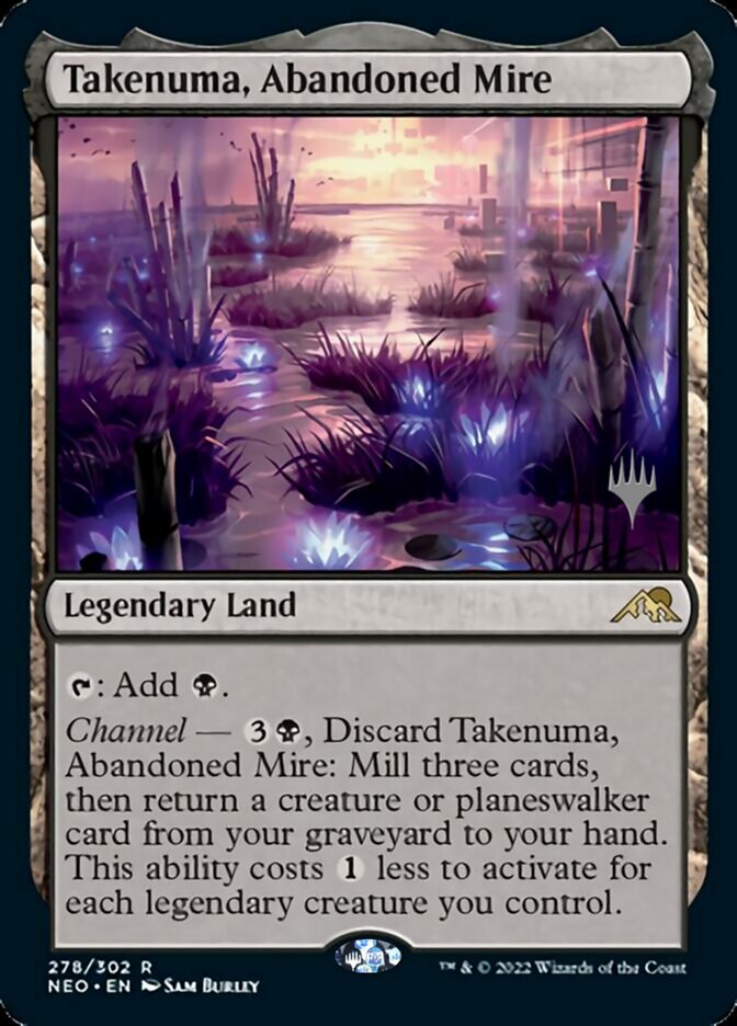 Takenuma, Abandoned Mire (Promo Pack) [Kamigawa: Neon Dynasty Promos] | Yard's Games Ltd