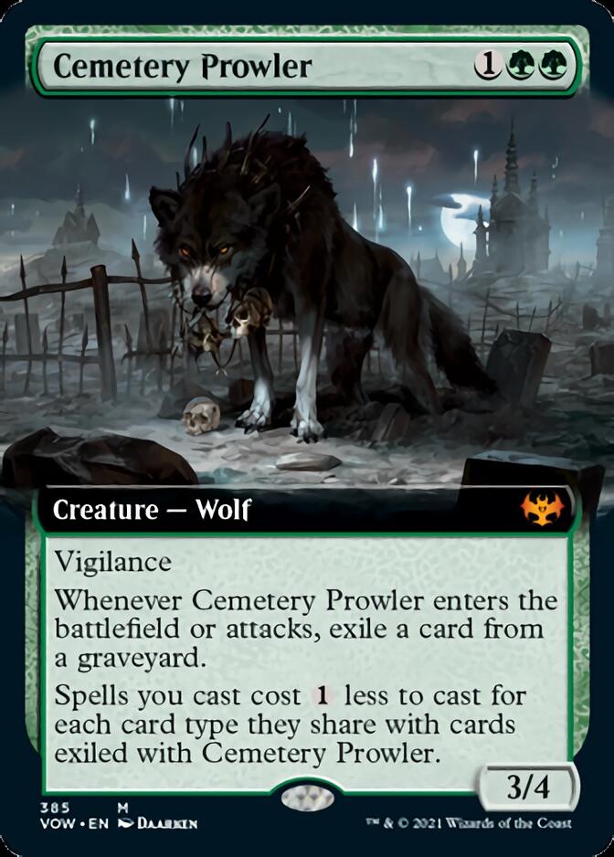 Cemetery Prowler (Extended Art) [Innistrad: Crimson Vow] | Yard's Games Ltd