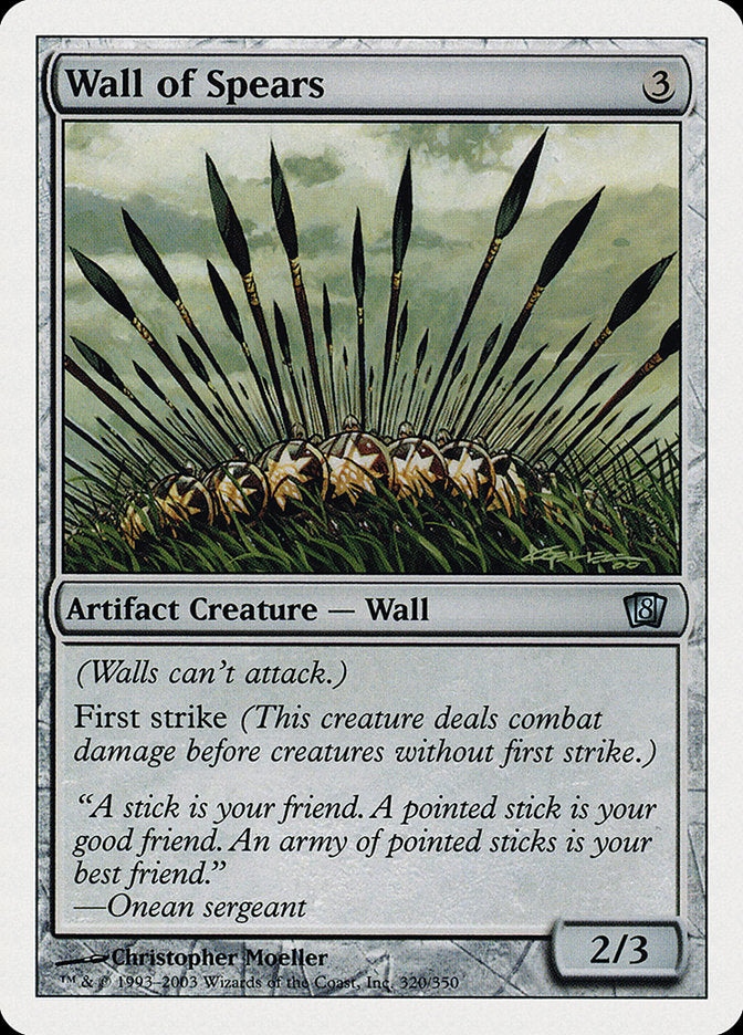 Wall of Spears [Eighth Edition] | Yard's Games Ltd