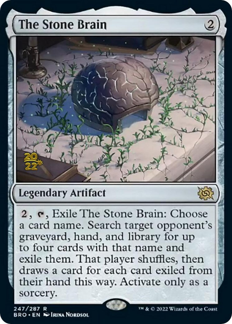 The Stone Brain [The Brothers' War Prerelease Promos] | Yard's Games Ltd