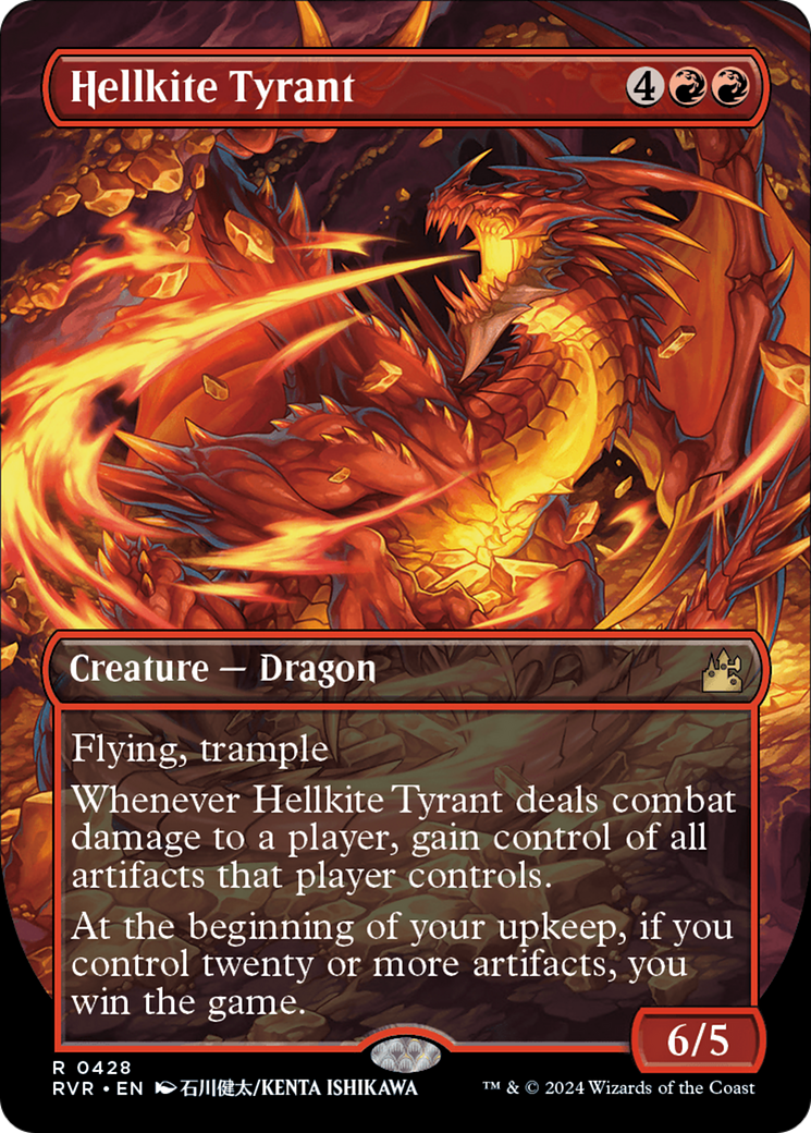 Hellkite Tyrant (Anime Borderless) [Ravnica Remastered] | Yard's Games Ltd