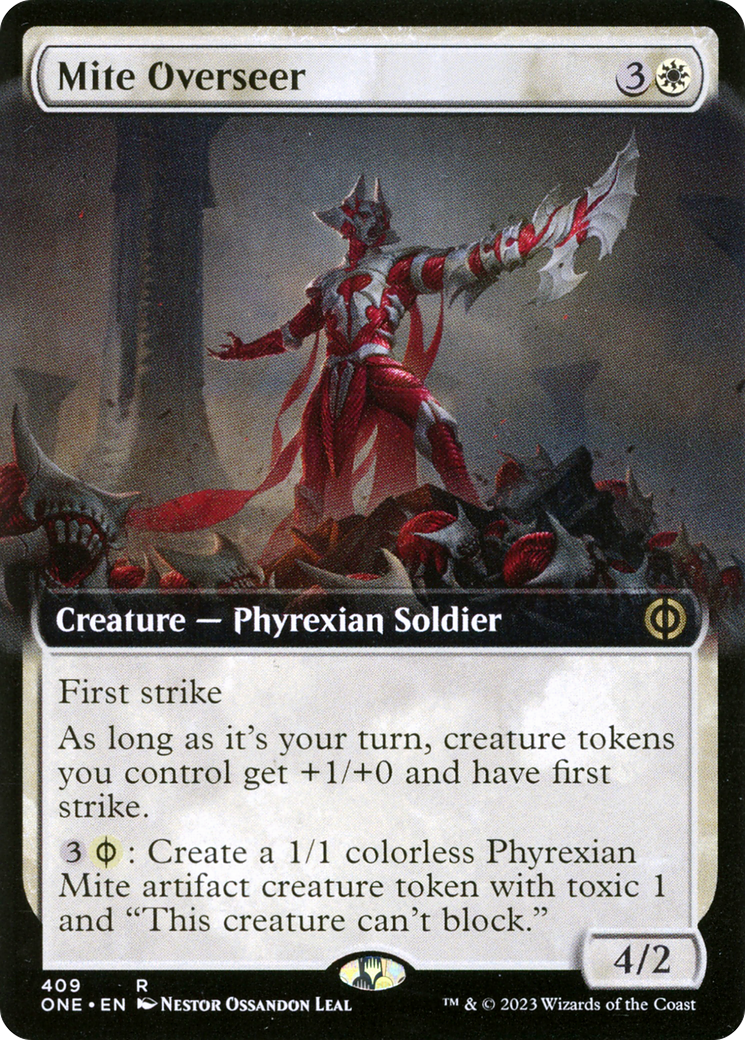 Mite Overseer (Extended Art) [Phyrexia: All Will Be One] | Yard's Games Ltd