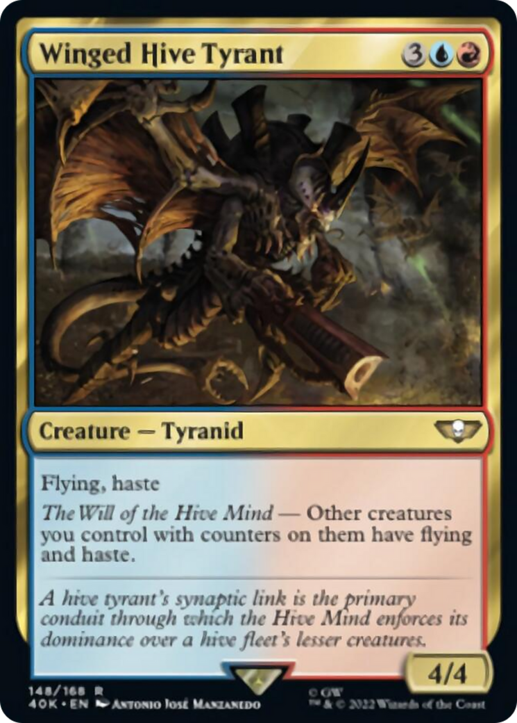 Winged Hive Tyrant (Surge Foil) [Warhammer 40,000] | Yard's Games Ltd