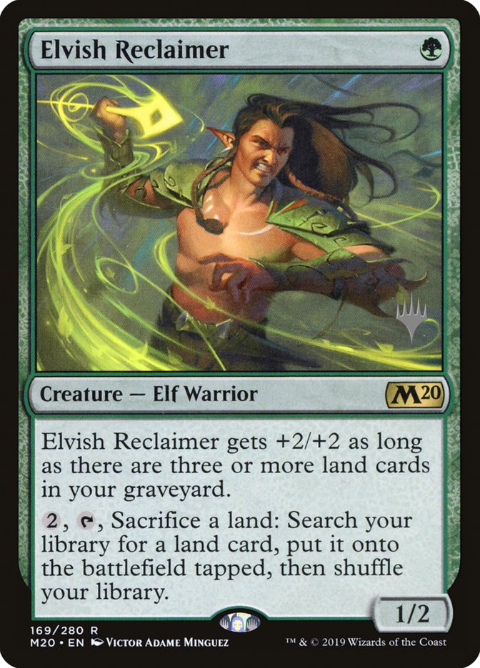 Elvish Reclaimer (Promo Pack) [Core Set 2020 Promos] | Yard's Games Ltd