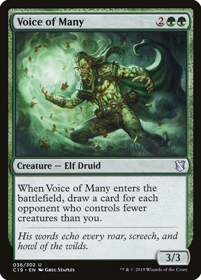 Voice of Many [Commander 2019] | Yard's Games Ltd