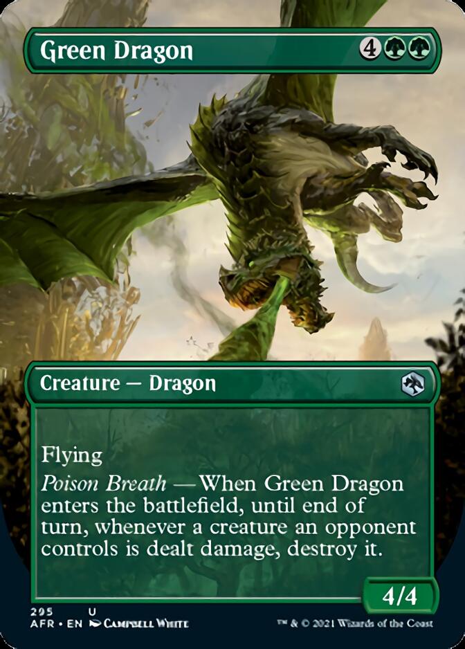 Green Dragon (Borderless Alternate Art) [Dungeons & Dragons: Adventures in the Forgotten Realms] | Yard's Games Ltd