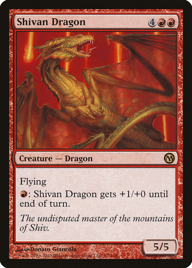 Shivan Dragon [Duels of the Planeswalkers] | Yard's Games Ltd