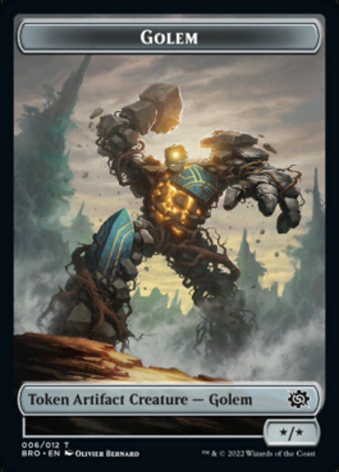 Golem Token [The Brothers' War Tokens] | Yard's Games Ltd