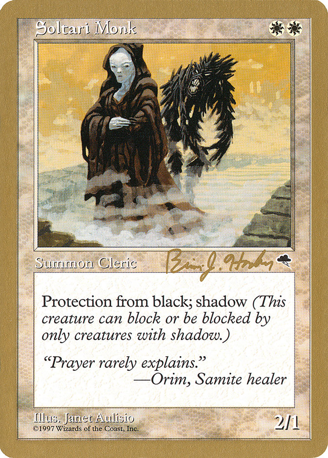 Soltari Monk (Brian Hacker) [World Championship Decks 1998] | Yard's Games Ltd