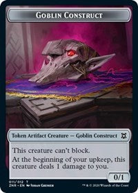 Goblin Construct // Illusion Double-Sided Token [Zendikar Rising Tokens] | Yard's Games Ltd