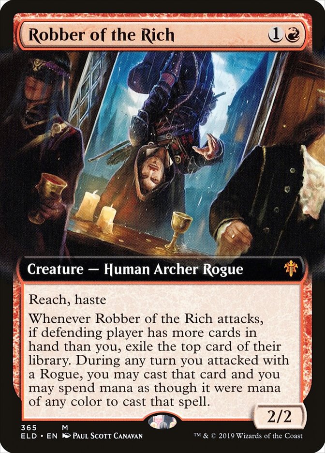 Robber of the Rich (Extended Art) [Throne of Eldraine] | Yard's Games Ltd