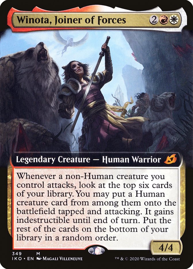 Winota, Joiner of Forces (Extended Art) [Ikoria: Lair of Behemoths] | Yard's Games Ltd