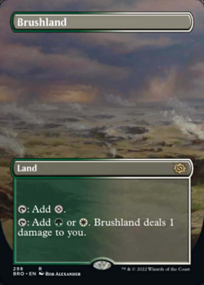 Brushland (Borderless Alternate Art) [The Brothers' War] | Yard's Games Ltd