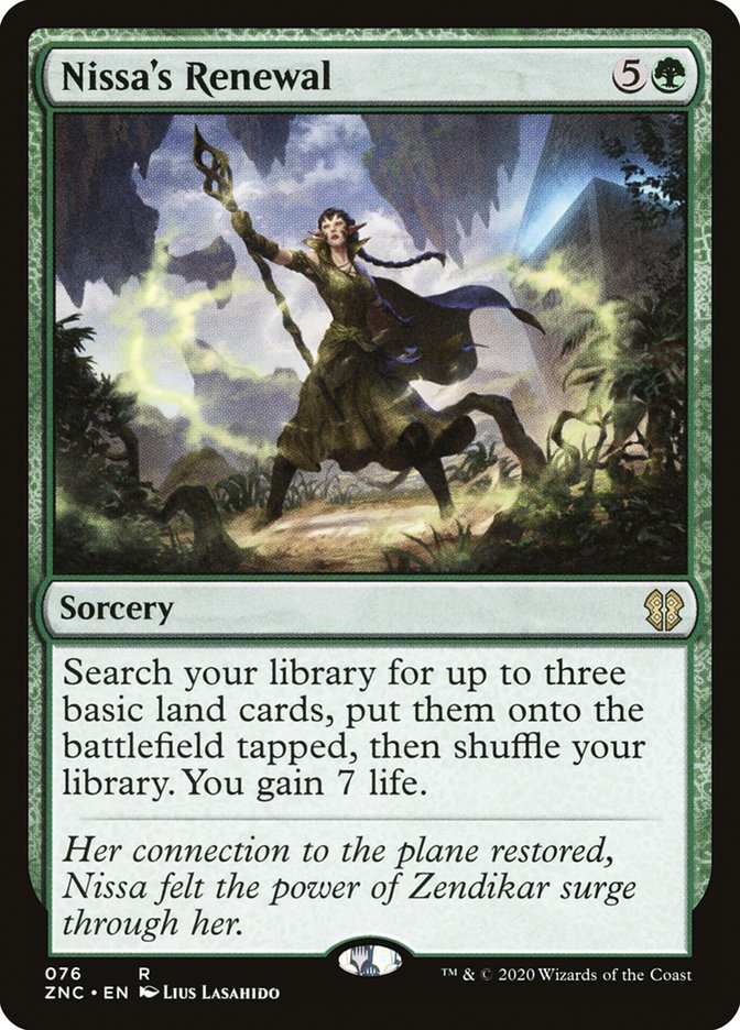 Nissa's Renewal [Zendikar Rising Commander] | Yard's Games Ltd