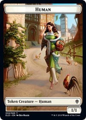 Human // Food (17) Double-Sided Token [Throne of Eldraine Tokens] | Yard's Games Ltd