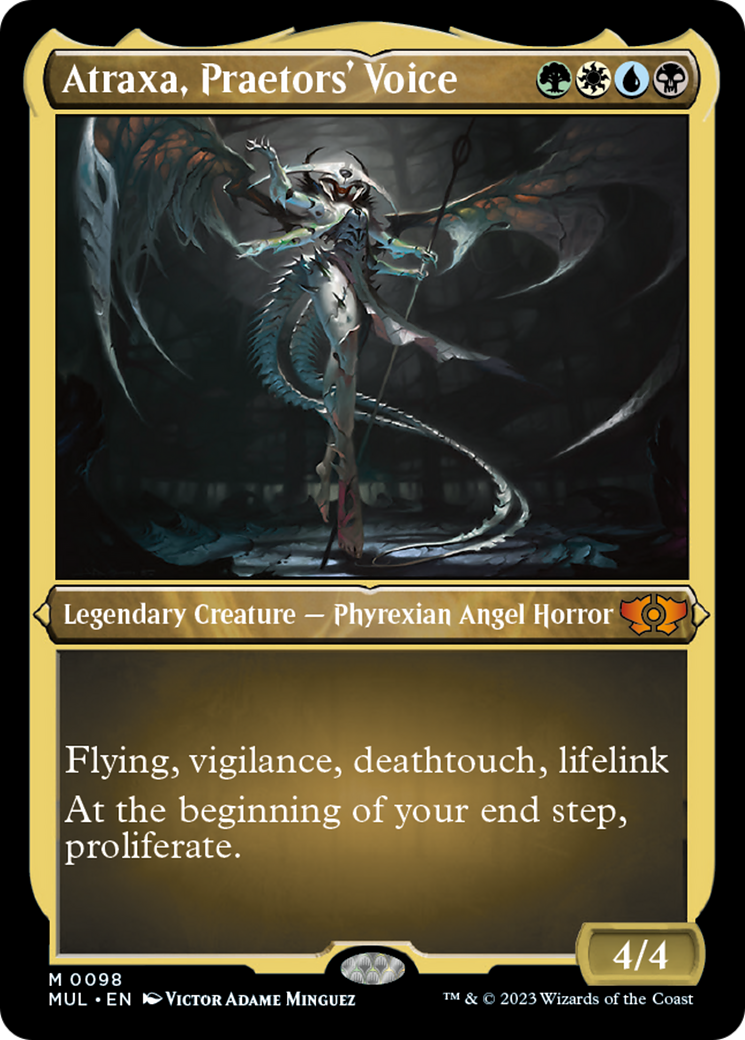 Atraxa, Praetors' Voice (Foil Etched) [Multiverse Legends] | Yard's Games Ltd