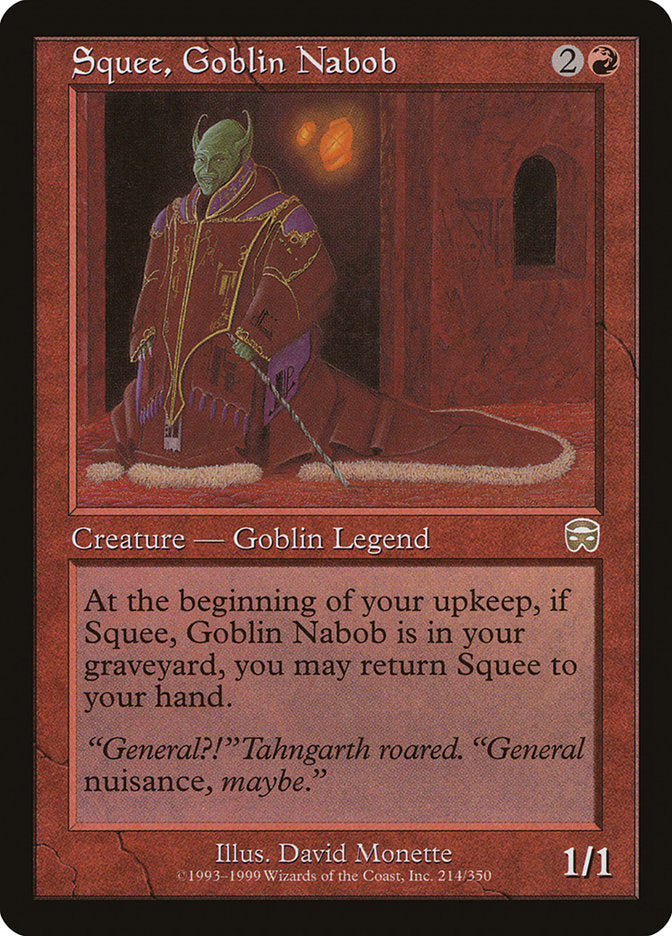 Squee, Goblin Nabob [Mercadian Masques] | Yard's Games Ltd