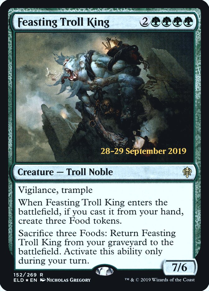 Feasting Troll King [Throne of Eldraine Prerelease Promos] | Yard's Games Ltd