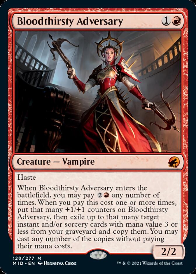 Bloodthirsty Adversary [Innistrad: Midnight Hunt] | Yard's Games Ltd