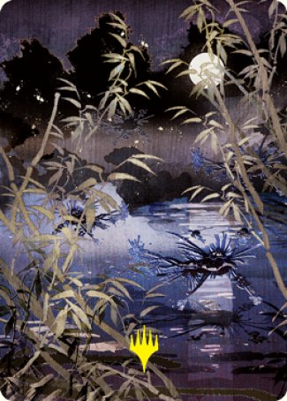 Swamp Art Card (Gold-Stamped Signature) [Kamigawa: Neon Dynasty Art Series] | Yard's Games Ltd