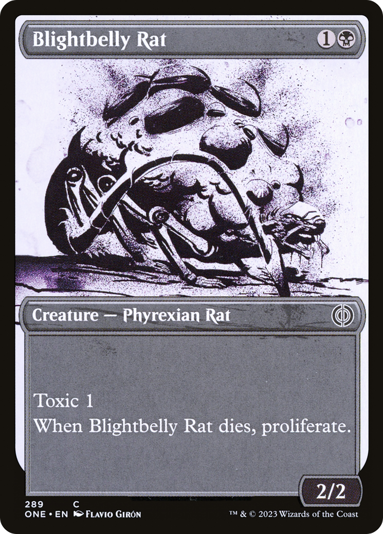 Blightbelly Rat (Showcase Ichor) [Phyrexia: All Will Be One] | Yard's Games Ltd