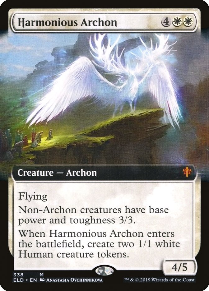 Harmonious Archon (Extended Art) [Throne of Eldraine] | Yard's Games Ltd