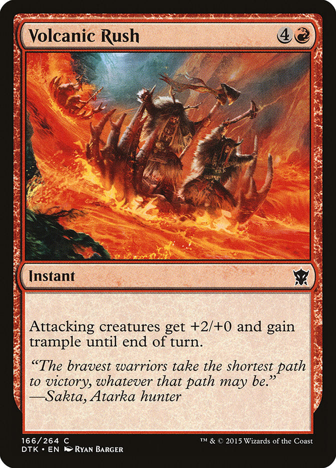 Volcanic Rush [Dragons of Tarkir] | Yard's Games Ltd