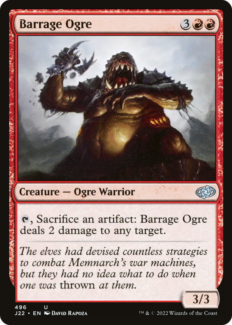 Barrage Ogre [Jumpstart 2022] | Yard's Games Ltd